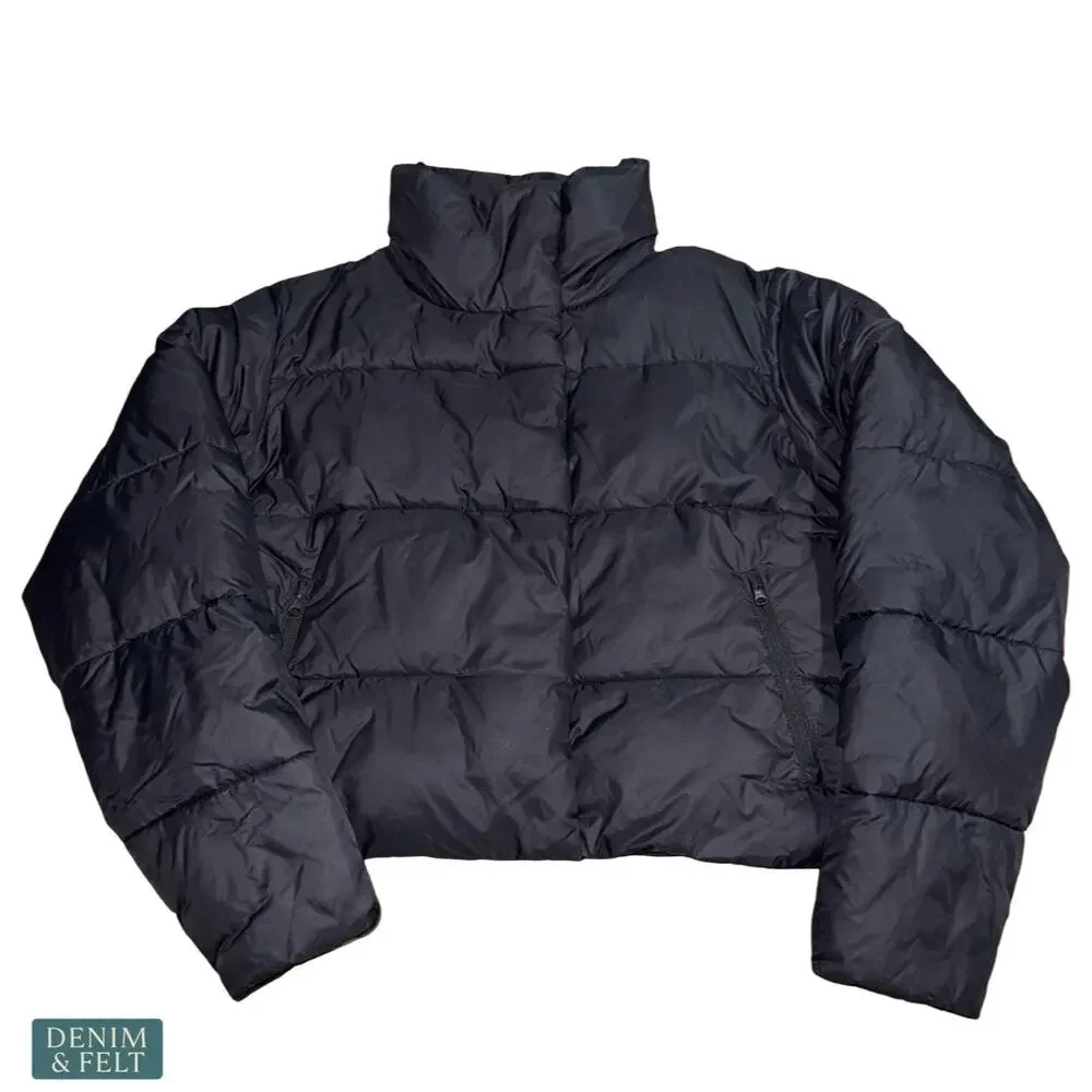Alo Yoga Gold Rush Puffer Jacket Black Warm Athleisure Streetwear Winter Layer - Picture 11 of 16